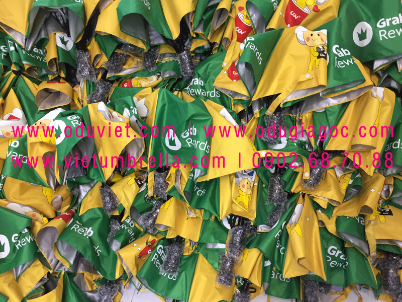 xưởng sản xuất ô dù cầm tay in logo quảng cáo